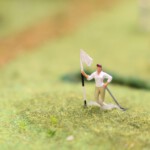 Miniatur Modell einer Golferin